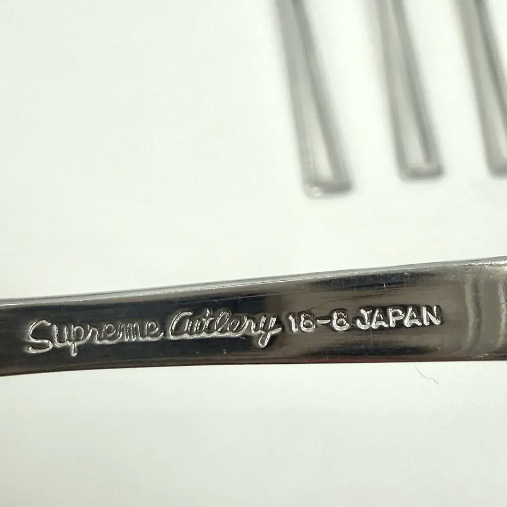 Supreme Cutlery Aperto Stainless Steel Salad Forks Set Of 9 Japan 6 1/4 inch